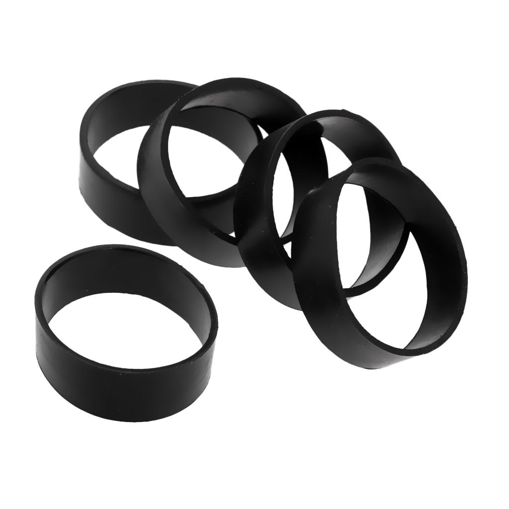 2x5Pcs Rubber Webbing Fixed Rings for Scuba Diving Weight Belt Backplate Strap