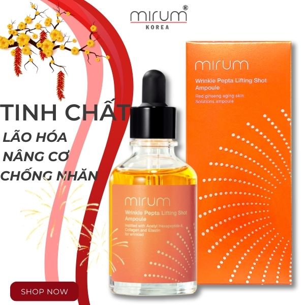 TINH CHẤT NÂNG CƠ, CHỐNG NHĂN, TĂNG SỰ ĐÀN HỒI CHO DA MIRUM 50ml