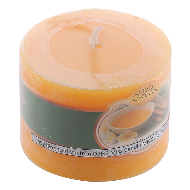 Nến thơm trụ tròn D7H5 Miss Candle MIC0253 7 x 5