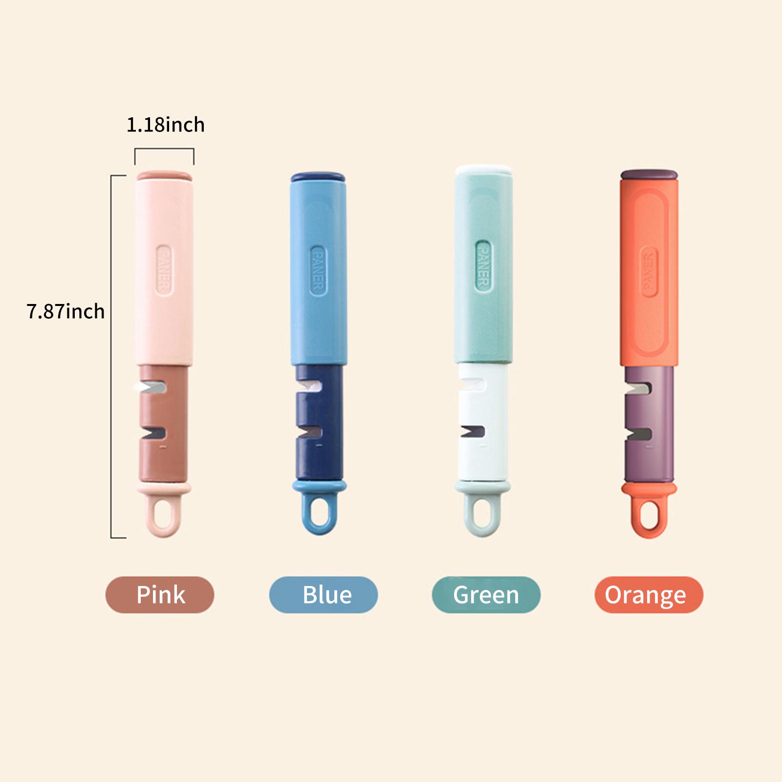 2 In 1 Peeler & Knife Sharpener Multifunctional Vegetable & Fruit Peeler Kitchen Stainless Steel Swivel Peeler