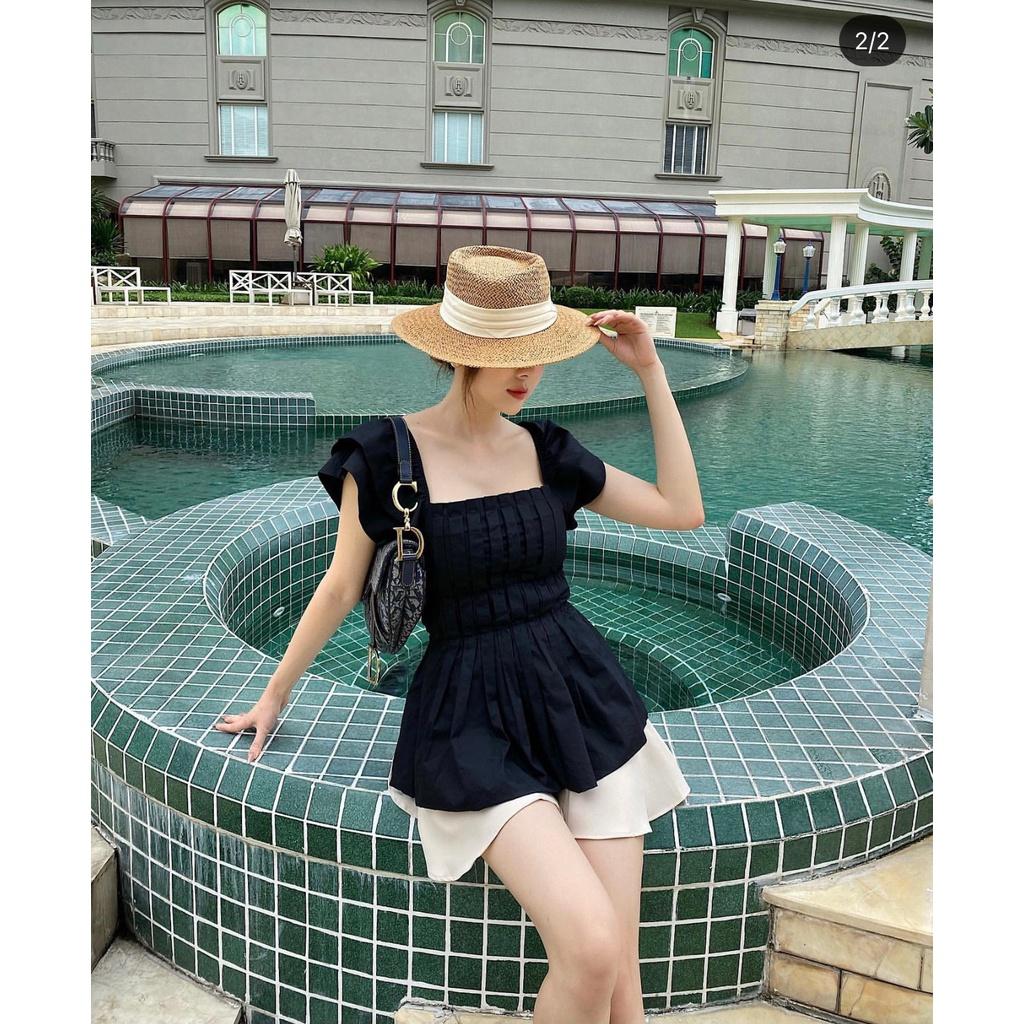 112 - SET ÁO ĐEN QUẦN SHORT NUDE