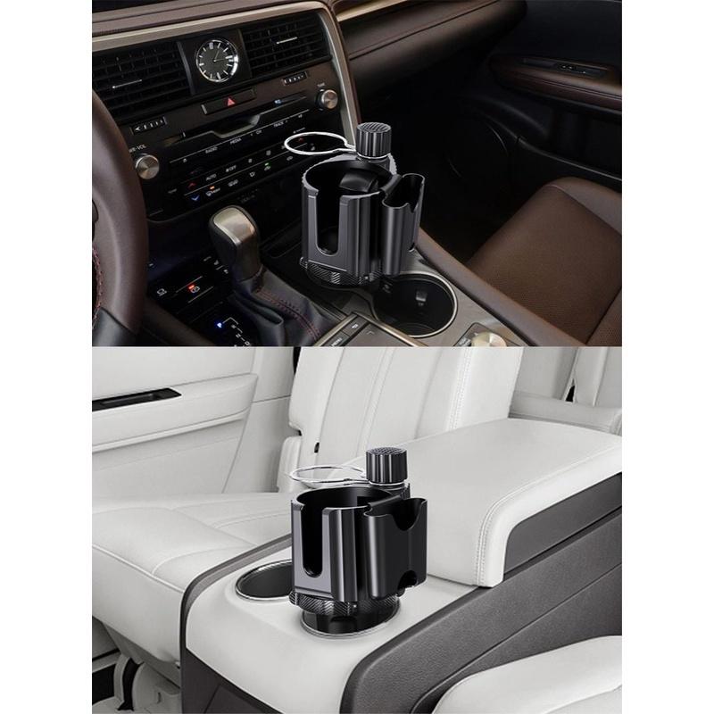 Giá Đỡ Cốc Uống Nước Gắn Trên Xe Hơi Có Thể Điều Chỉnh Xoay 360 Độ° Giá Đỡ Điện Thoại Xoay Chuyển Đổi Chai Nước Tiện Dụng