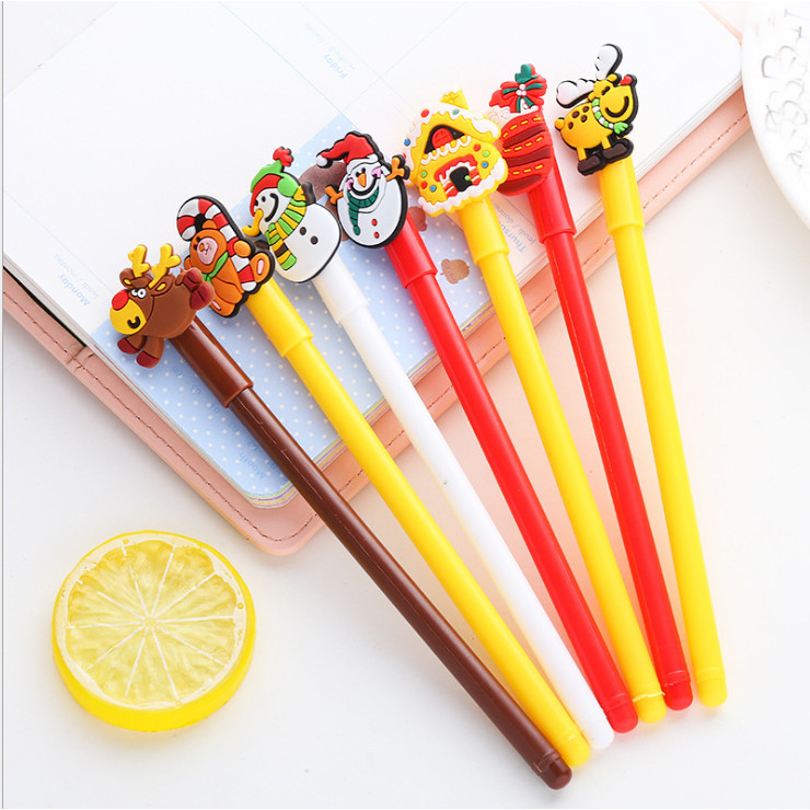 Combo 3 bút bi nước hoạt hình giao ngẫu nhiên BB18 chủ đề giáng sinh