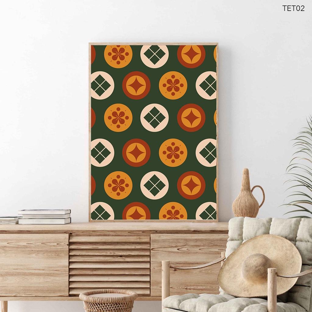 Tranh canvas trang trí Tết