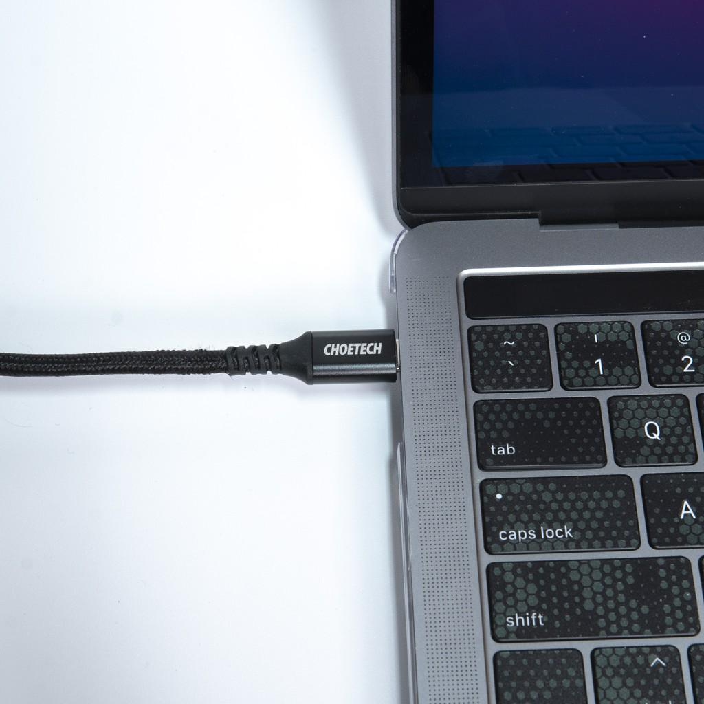 CÁP CHOETECH USB-C XCC-1007-BK (Type C)- Hàng chính hãng