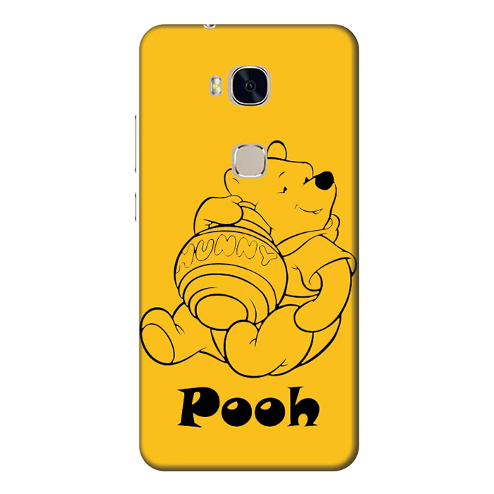 Ốp Lưng Nhựa Cứng Nhám Dành Cho Huawei GR5 In Hình Pooh