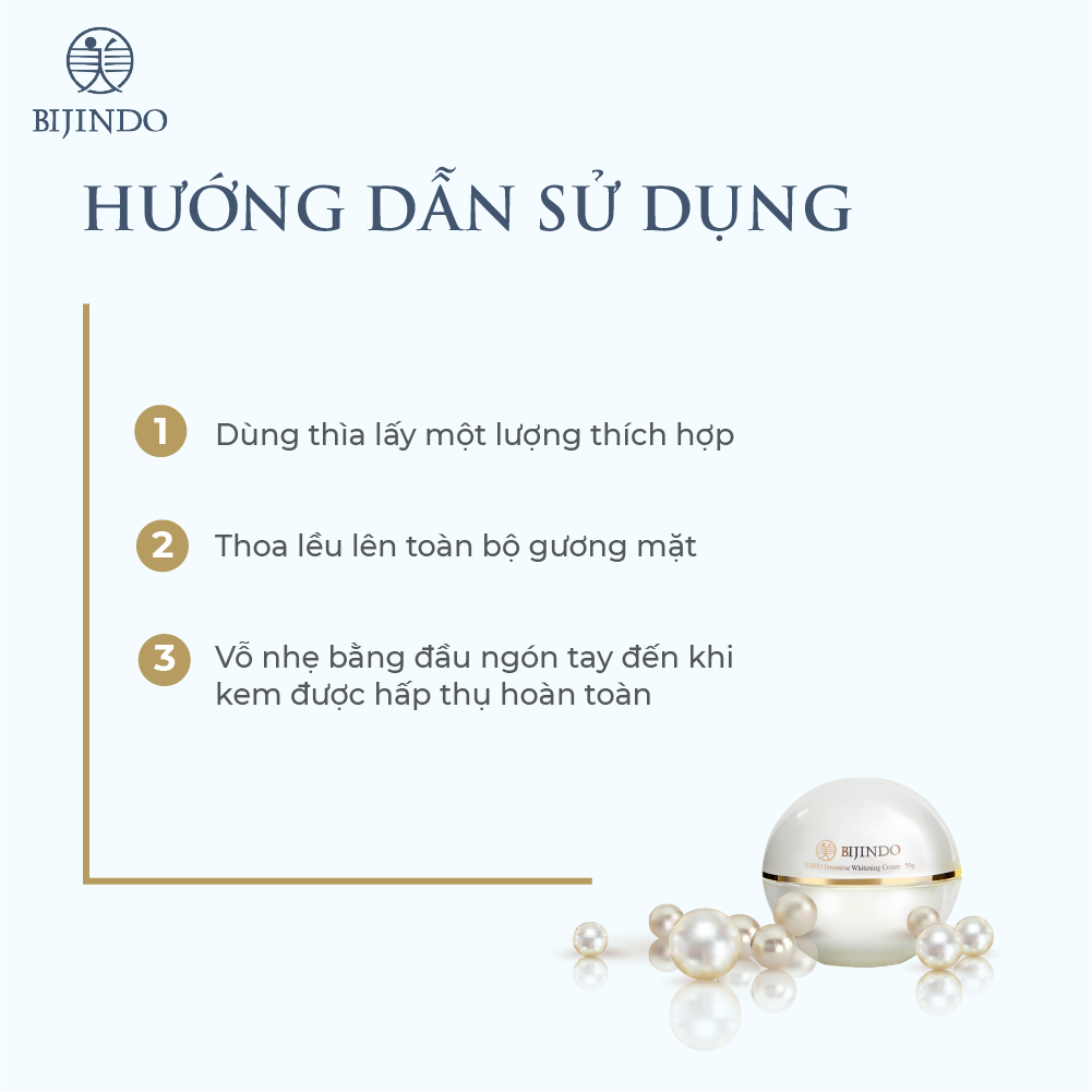 BIJINDO KIREI Intensive Whitening Cream - Kem dưỡng làm trắng da chuyên sâu Bijindo kirei