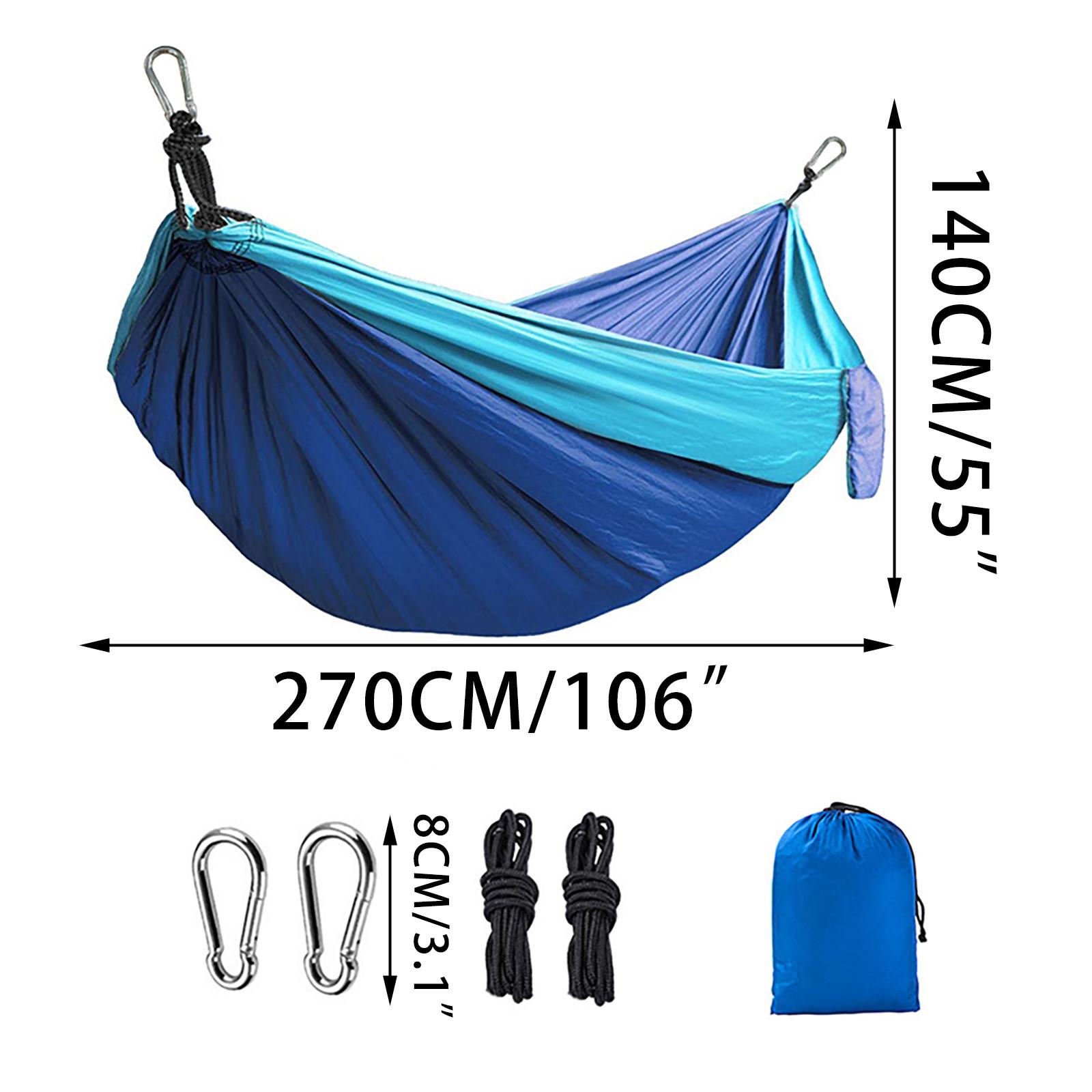 1-2 Người Treo Giường 2 Phối Màu Nylon Xoay Võng Ngủ Leo Núi, Cắm Trại, Phụ Kiện