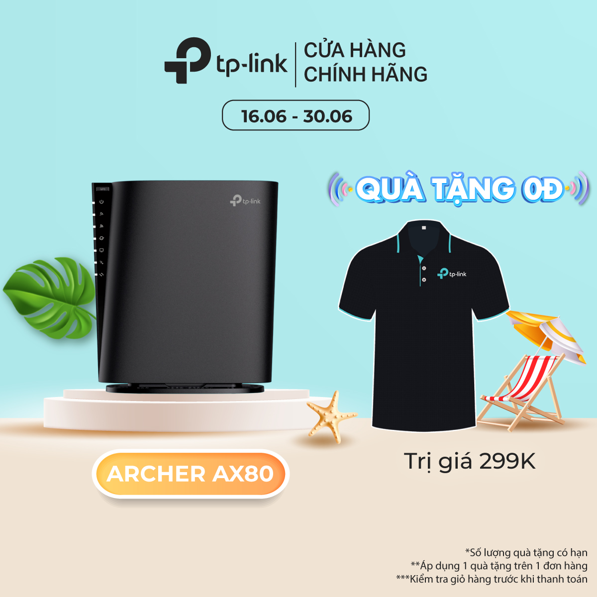 Bộ Phát Wifi TP-Link Archer AX80 8 Luồng Với Cổng 2.5G AX6000 - Hàng Chính Hãng