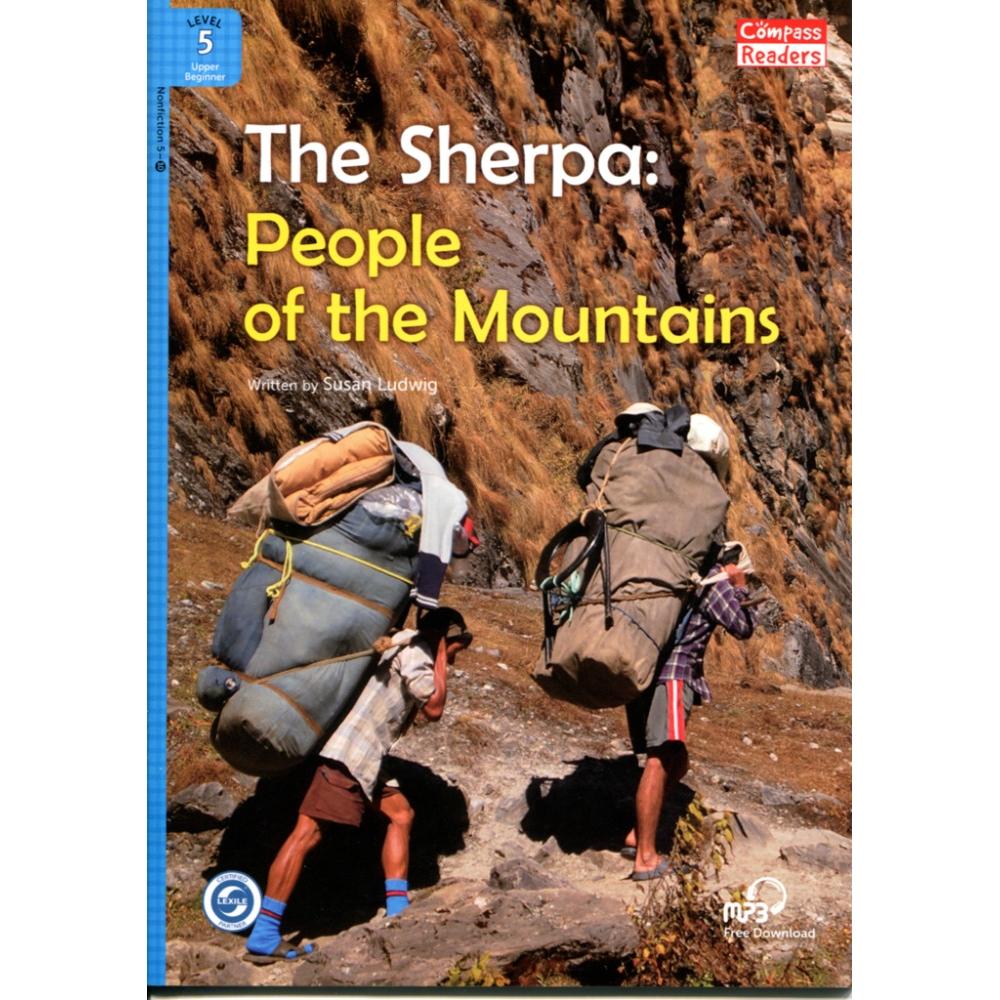 [Compass Reading Level 5-10] The Sherpa: People of the Mountains - Leveled Reader with Downloadable Audio Free - Sách chuẩn nhập khẩu từ NXB Compass