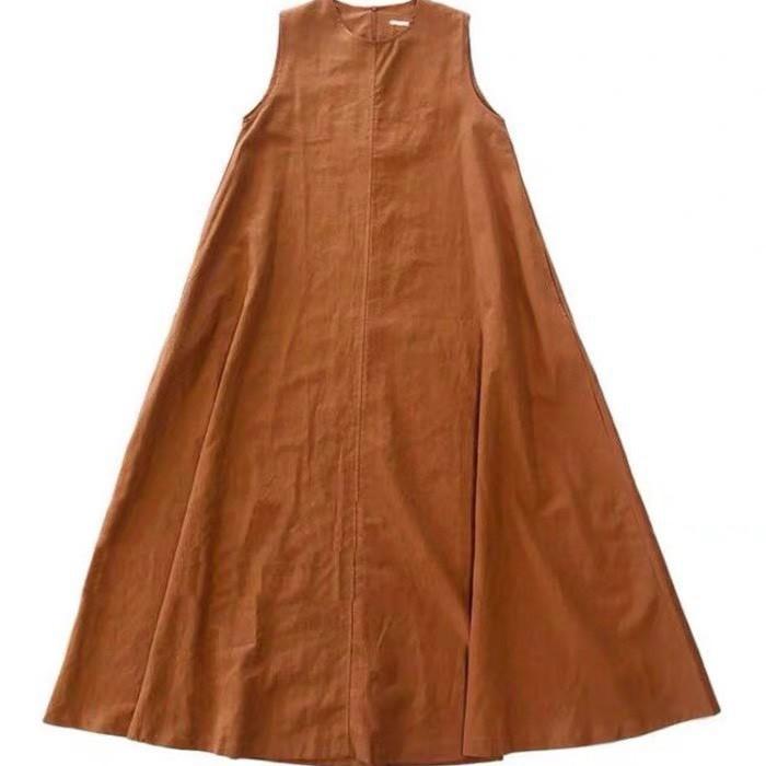 ĐẦM COTTON BỘT MAY 2 LỚP SÁC NÁCH DÁNG XÒE-hình trải sàn