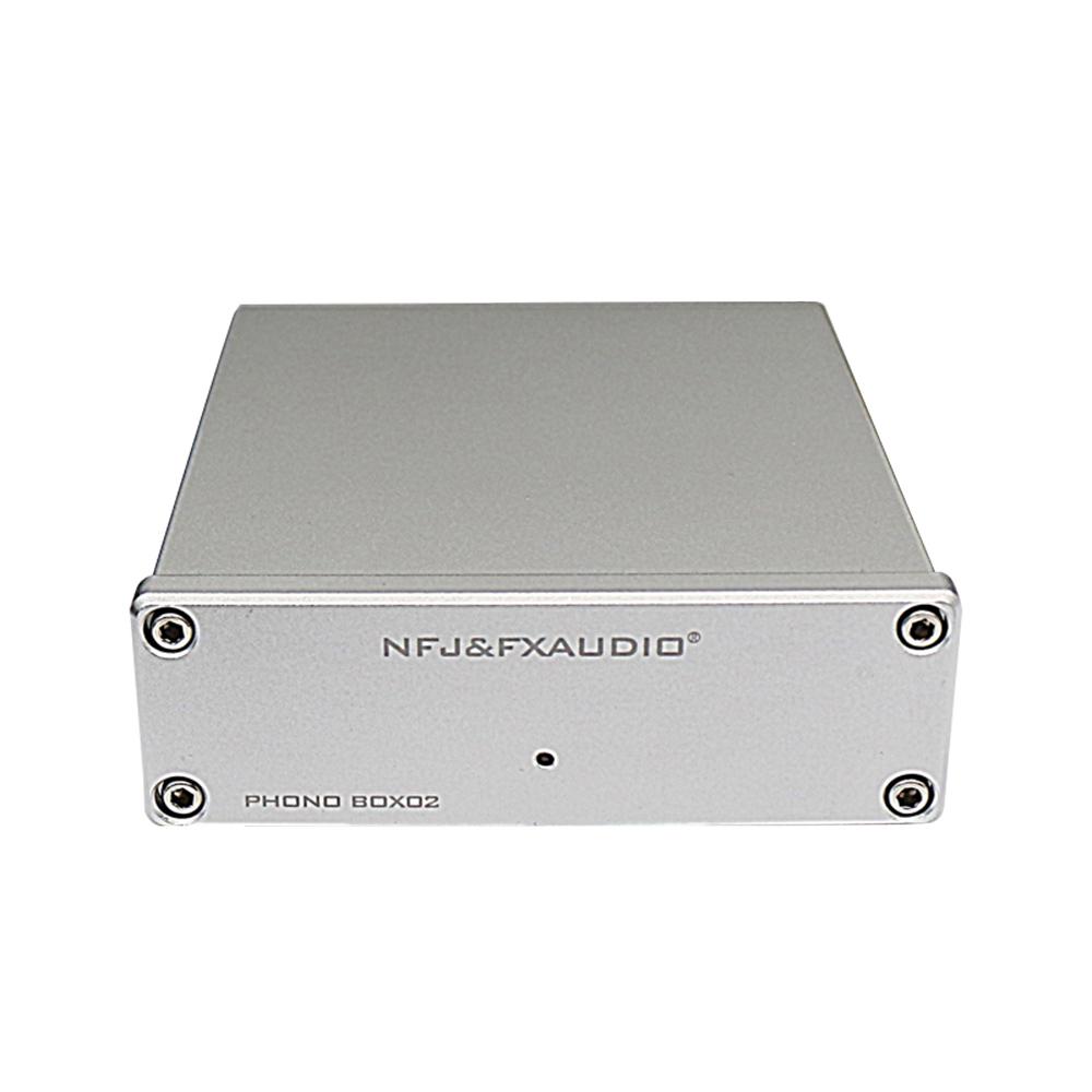 FX-AUDIO BOX-02 Hi-Fi Mini MM&MC Audio Amplifier for Record Player Home Cinema