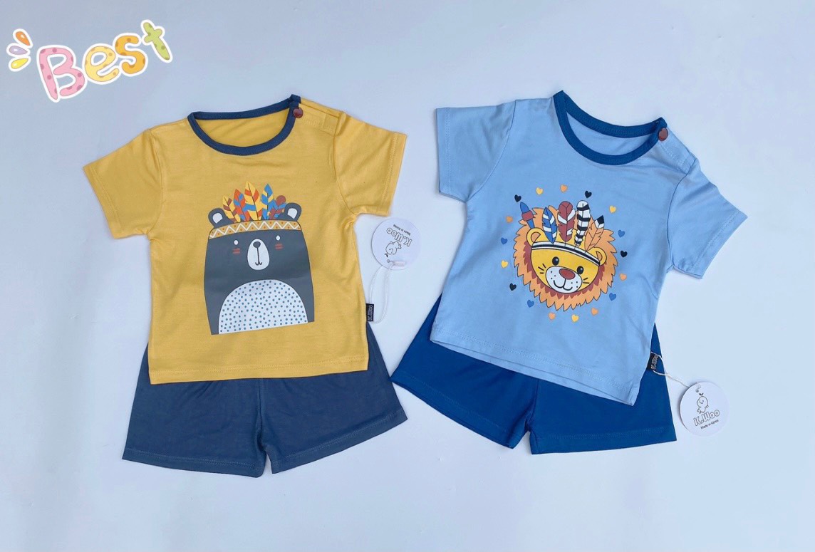 Đồ bộ cho em bé sơ sinh size 5-12kg chất thun lạnh mềm mịn mát