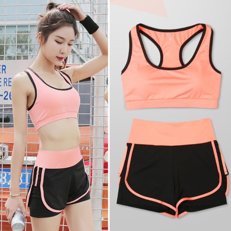 Bộ Tập Gym, Yoga, Thể Dục Nữ Hàng Cao Cấp - Set Quần Đùi + Áo Bra - Pakikids