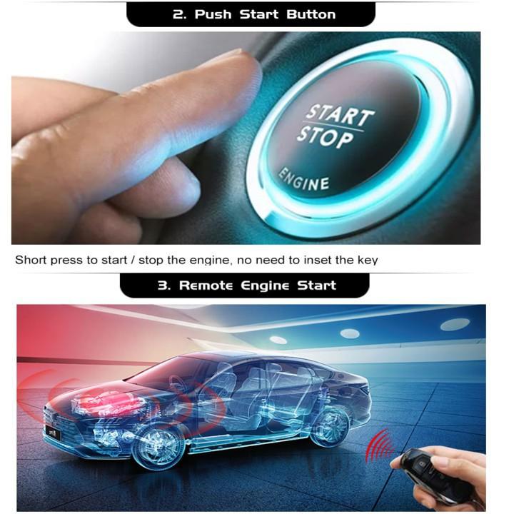 Bộ chìa khóa thông minh START-STOP điều khiển từ xa dành cho ô tô Ford - Mã: OVI-EF010
