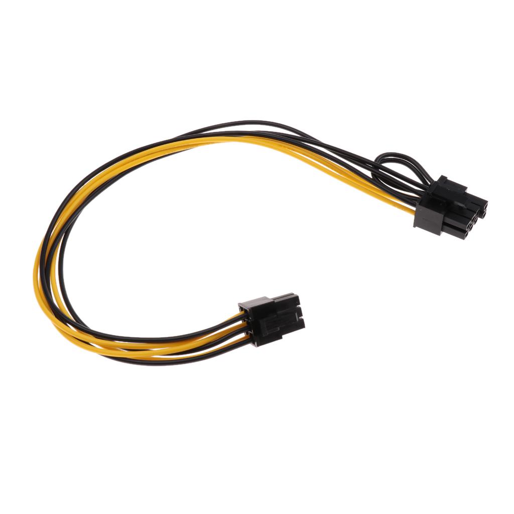 PCI-E 6-pin To 6+2-pin Power Splitter Cable Graphics Video Card Cord