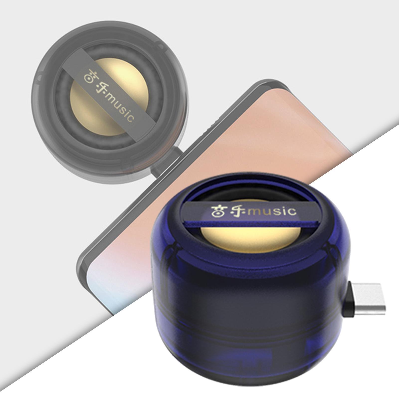 2 Set USB Phone Speaker Plug and Play with for Travel Home