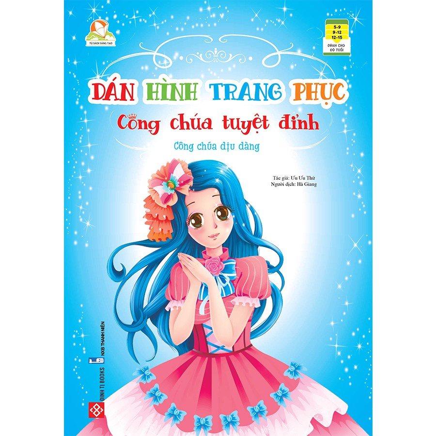 Sách - Dán hình trang phục công chúa tuyệt đỉnh - bộ 10q