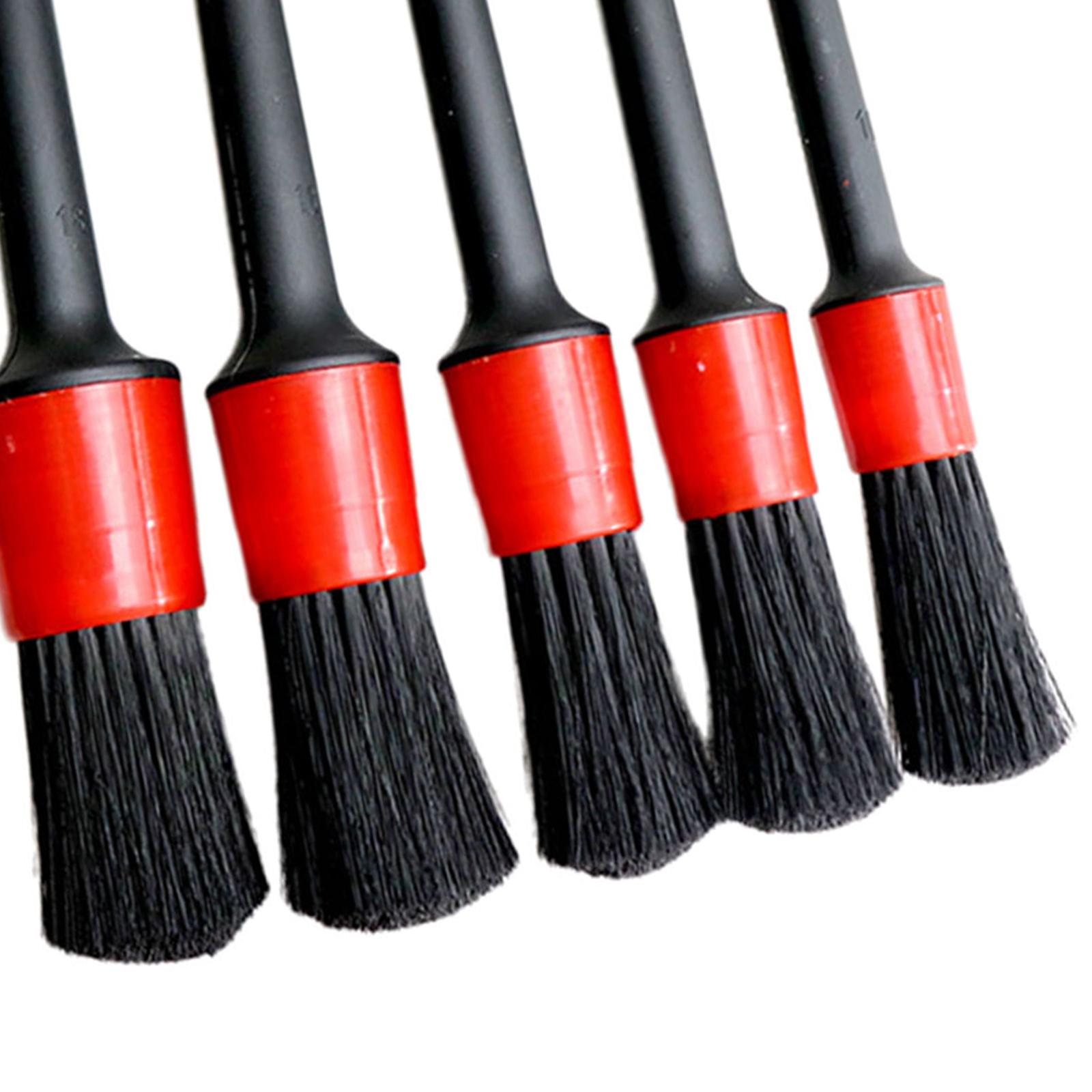 10xCar Automotive Detail Brushes Interior Detailing Brush Set  5Pcs Set