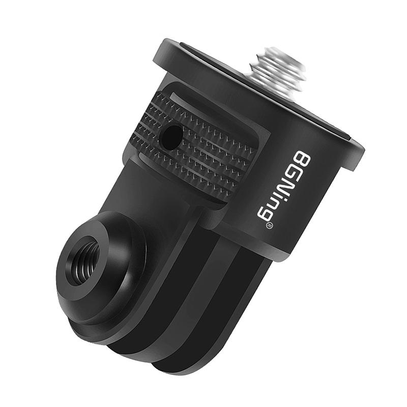 Bộ điều hợp bằng nhôm mini Mount 360 Đĩa xoay được gia cố 1/4 "Vít cho GoPro 12 11 10 Osmo Action 2 Insta360 One X2 Camera