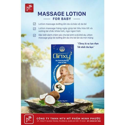 Lotion massage em bé Clinxy