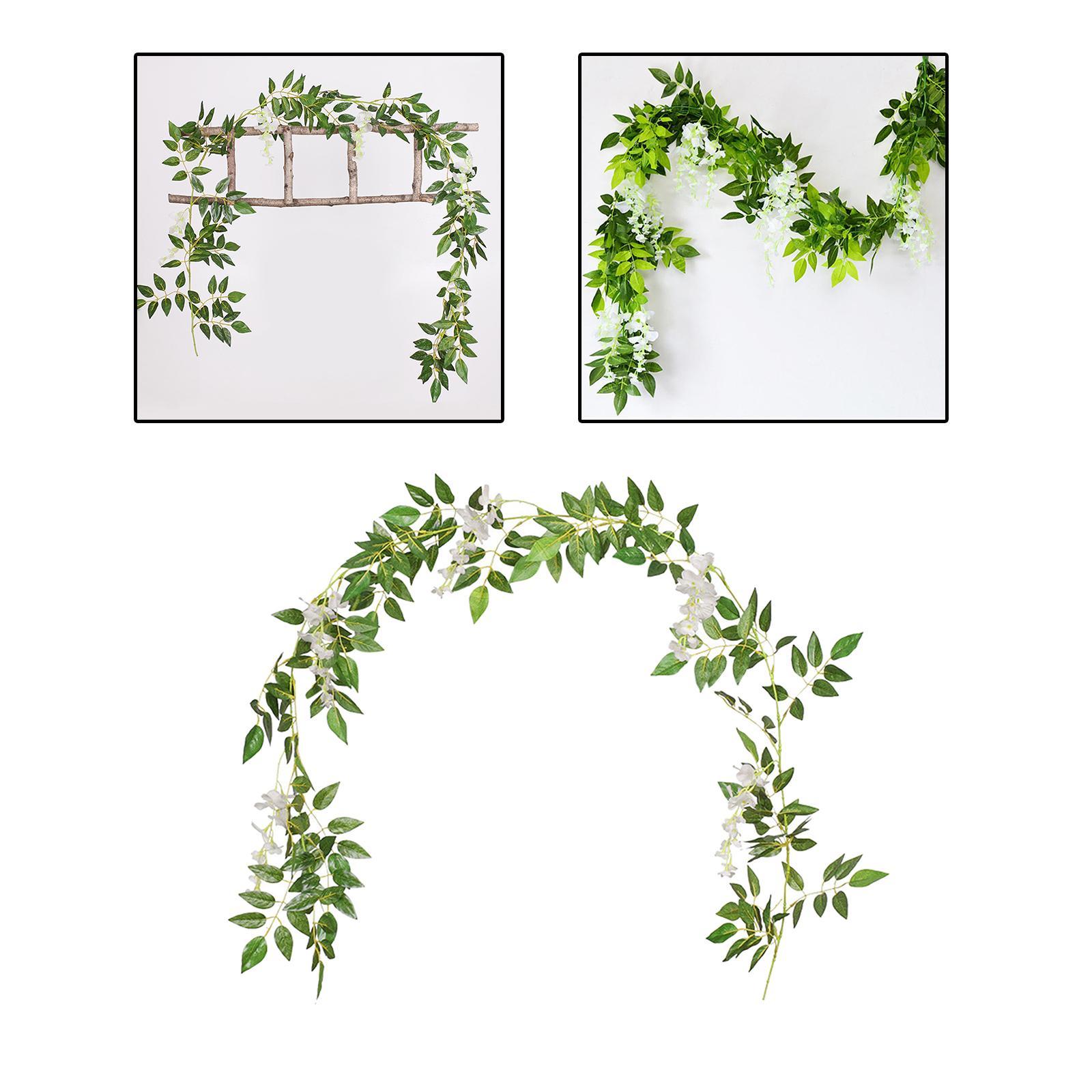 Artificial Vine Floral Garland Fake Leaf Plants Vine for Room