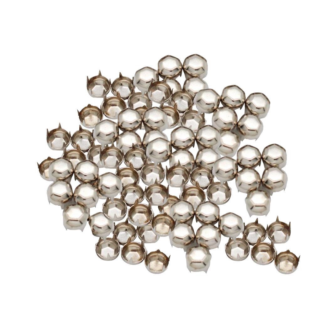 100x Football Claw Rivets Punk Rivets for Clothes Belt Leather Crafts