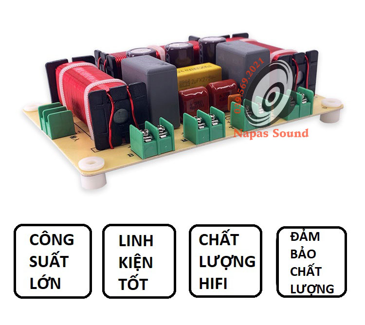 GIÁ 1 MẠCH PHÂN TẦN 4 LOA CÔNG SUẤT LỚN 406 - 2 BASS 1 MID 1 TRÉP - PHÂN TẦN 4 ĐƯỜNG TIẾNG