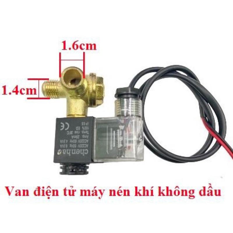 Vantừ tính máy nén khí không dầu hiệu chenhao có cụm van đồng, dùng cho máy nén,máy bơm hơi,VANDIEN3