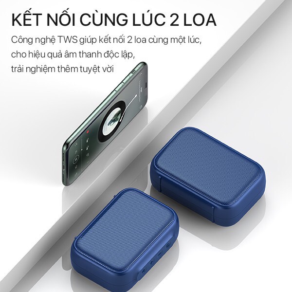 Loa Bluetooth ACOME A1 Công suất 5W Hỗ Trợ TWS Ghép Đôi 2 Loa Âm Thanh Vòm Âm Bass Trầm Chất Lượng Cao Thiết Kế Nhỏ Gọn - Hàng Chính Hãng