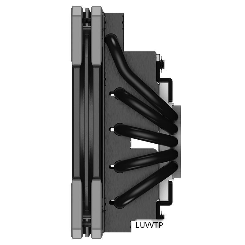 Khuyến mại ID-COOLING IS-55 phiên bản bôi đen phần mỏng 12CM giảm áp năm ống dẫn nhiệt Tản nhiệt CPU hỗ trợ 1700