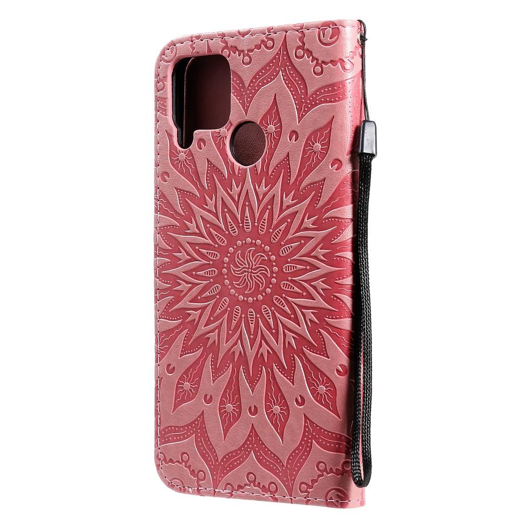 Bao da điện thoại từ PU nắp lật cho OPPO Realme 7 Pro C17 C15 C12 C11