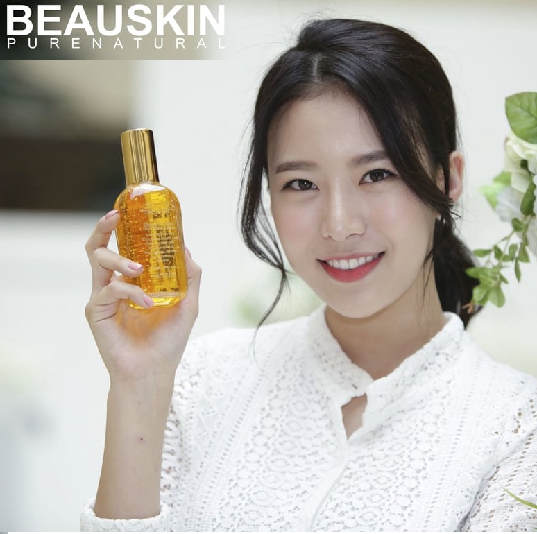 Kem dưỡng da chống nhăn vùng mắt Beauskin Placenta Gold Lifting Eye Cream Hàn quốc ( 50ml) và son majune