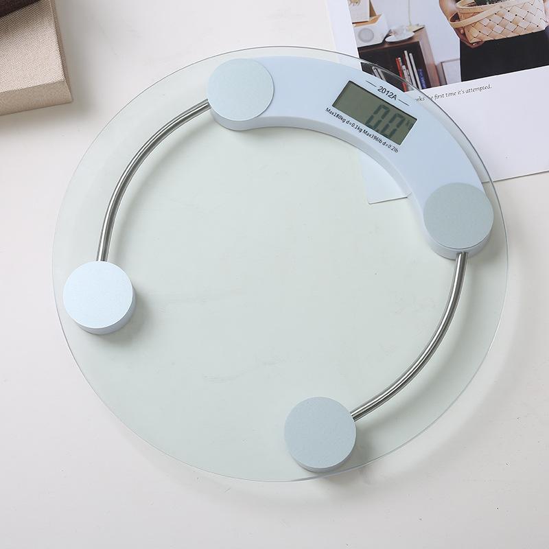 Giá thấp nhất 28CM tròn trọng lượng cơ thể cân điện tử cơ thể con người sức khỏe quy mô kính cường lực cơ thể quy mô hộ gia đình trọng lượng quy mô