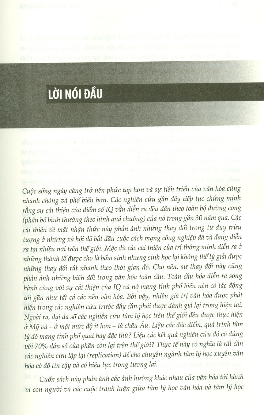 Tâm Lý Học Xuyên Văn Hóa (GS.TS Knud S.Larsen - PGS.TS. Lê Văn Hảo)