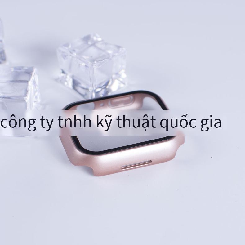 Giá ưu đãi nhất phù hợp với vỏ bảo vệ Apple Watch 7 watch7 PC vỏ cứng phim cường lực mờ màu gốc máy vỏ phim tích hợp vỏ