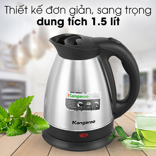 Bình Đun Siêu Tốc Kangaroo 1.5L KG15SK3 – Hàng Chính Hãng