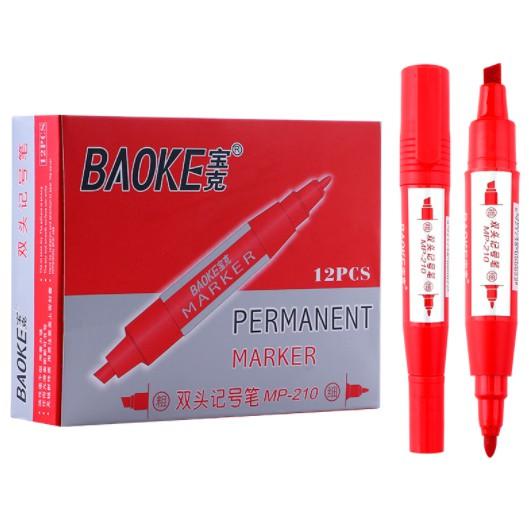 Bút Lông 2 Đầu Baoke MP210 Xanh/Đỏ/Đen