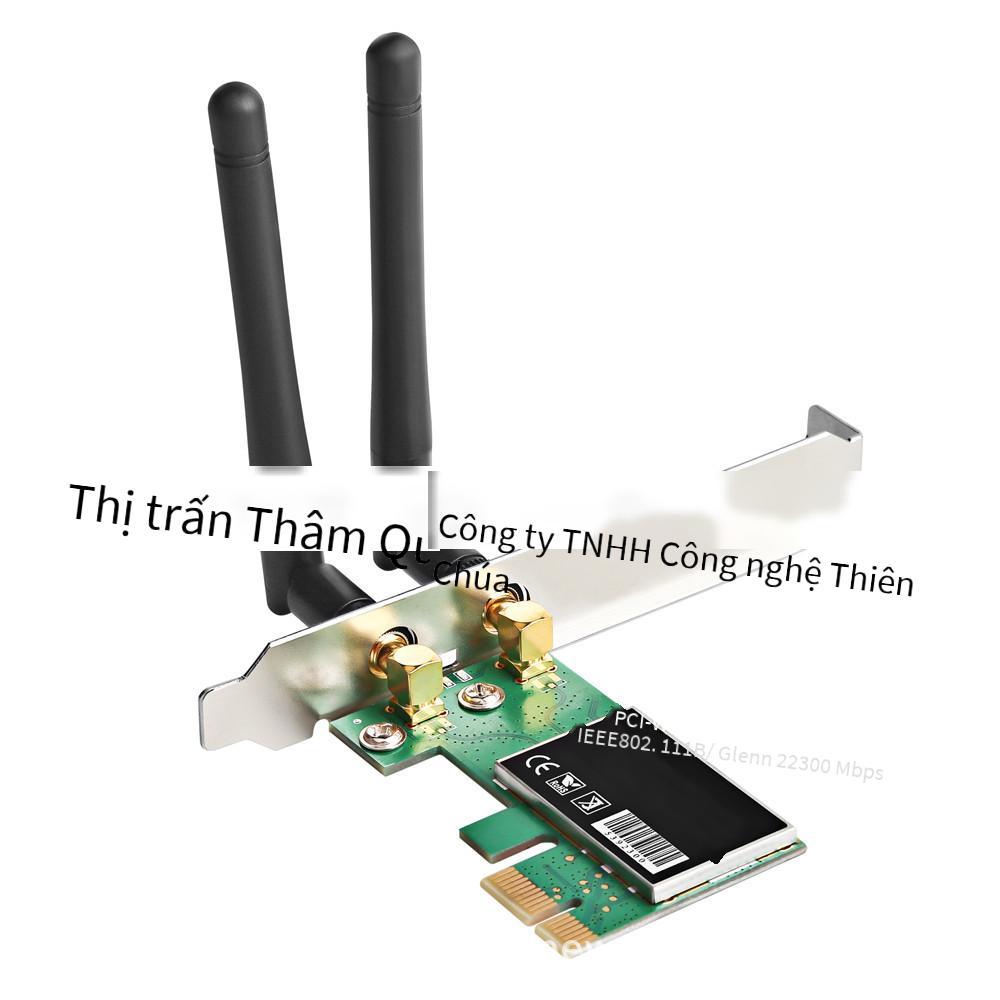 Ưu đãi nhất card mạng không dây 300Mbps PCI-E card mạng wifi mini pcie máy tính để bàn thu không dây