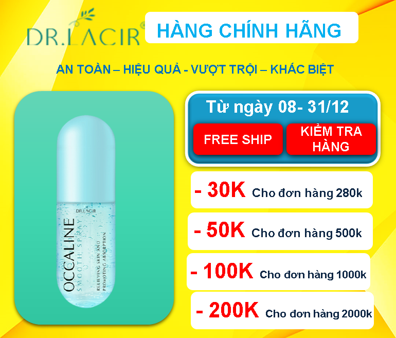 [[ Tái Tạo Tế Bào Da- Cấp Ẩm- Se Khít Lỗ Chân Lông]]- Nước Xịt Khoáng Dưỡng Da Tế Bào Gốc Dr Lacir