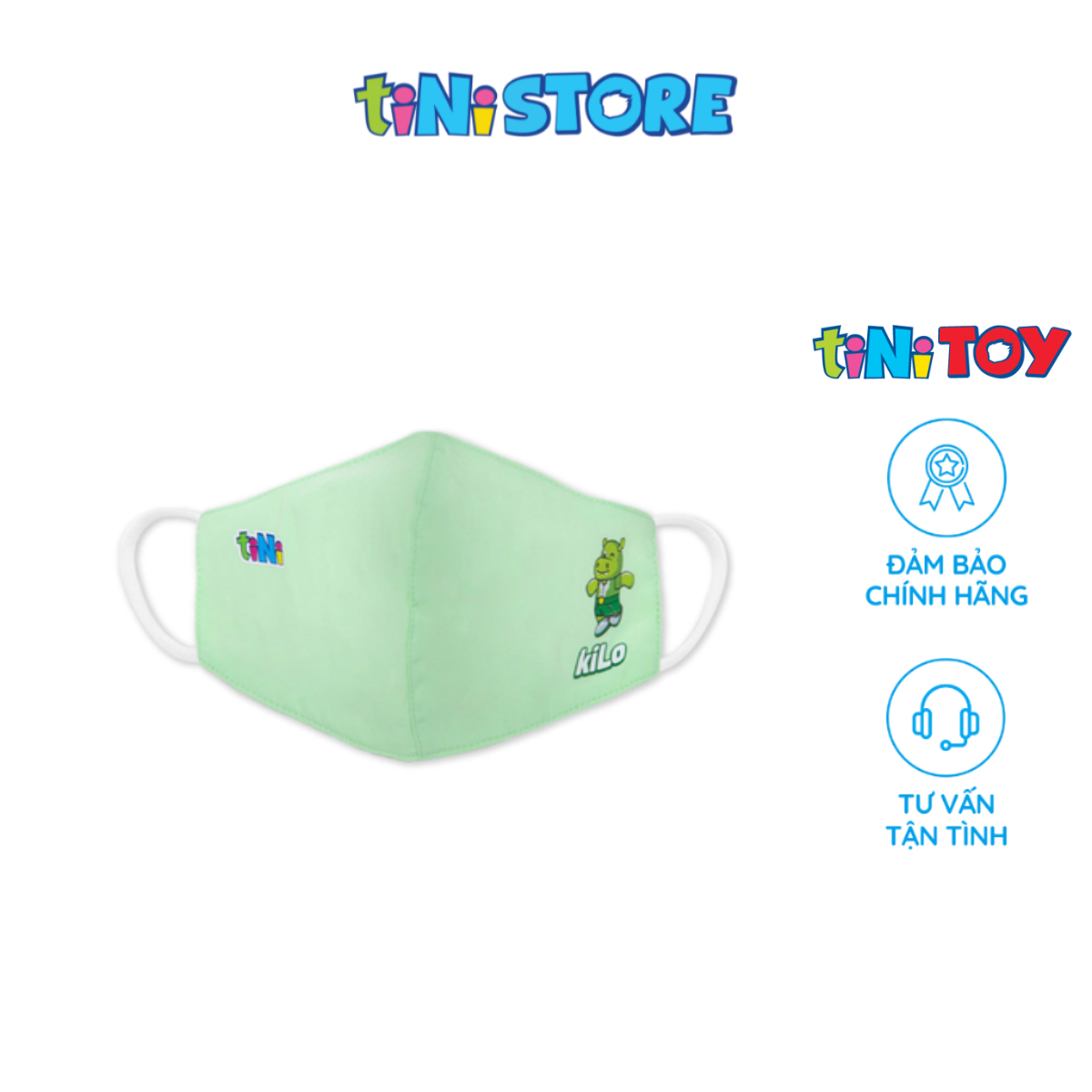 Khẩu trang vải sợi tre kháng khuẩn 3 lớp- size S - Pack 5 (các màu) - Export GSTNM012