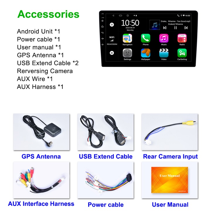 Màn hình DVD Android ô tô cao cấp OLED - C2 kết nối Wifi, 4G độ phân giải 1280*720