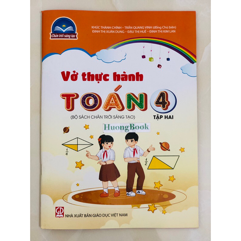 Sách - Combo 4 cuốn Vở thực hành Toán + Tiếng Việt 4 tập 1+2 (Bộ sách Chân trời sáng tạo)