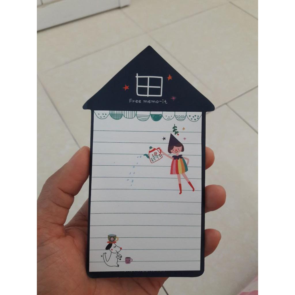 Giấy Ghi Chú Giấy Note Tập Kế Hoạch Hình Ngôi Nhà