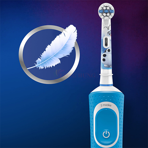 Bàn chải điện trẻ em Oral-B Vitality 100 Disney Travel Case Frozen II Pro 3+ D100.413.2KX - Hàng chính hãng