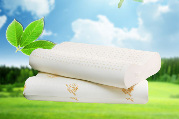 Gối Cao Su Gợn Đồng Phú DPGG4060  - Trắng
