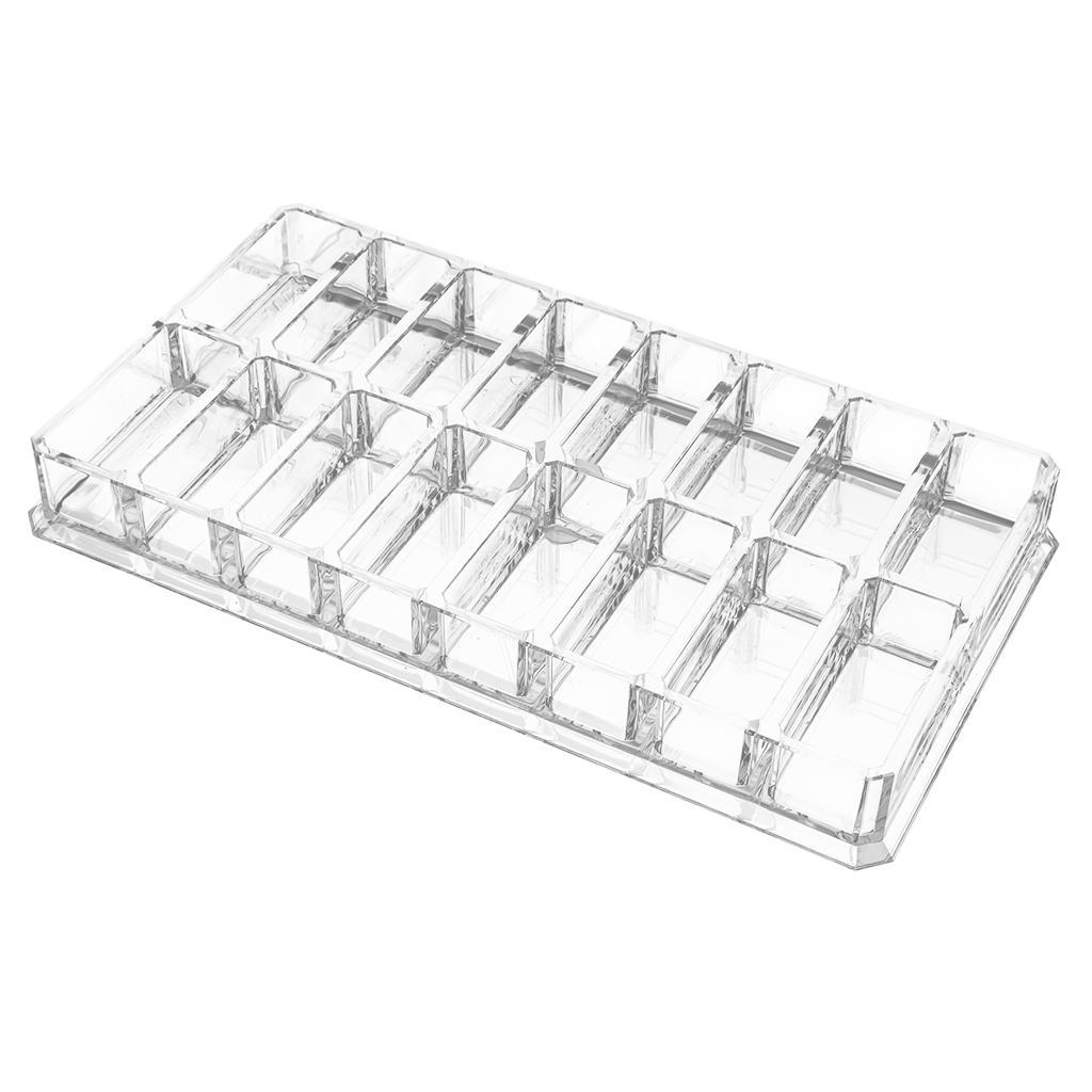 2pcs Makeup Organizer Compact Powder Display Holder Acrylic Storage Case