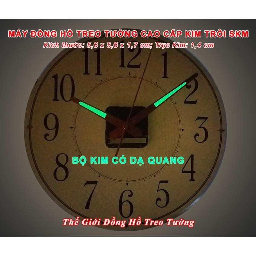 Máy Đồng Hồ Kim Trôi Cao Cấp SKM S8888 Có Dạ Quang - Tặng Pin Maxell