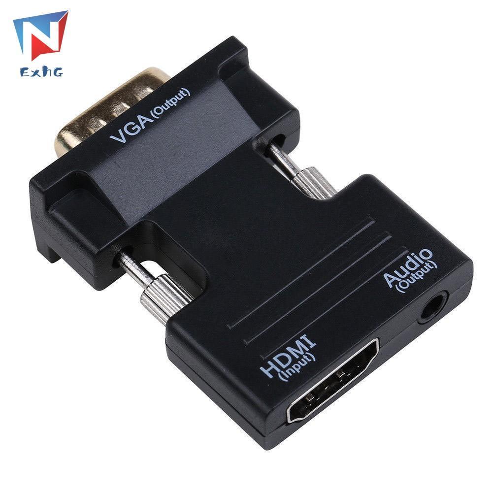 Thiết bị chuyển đổi cổng HDMI cao cấp sang đầu VGA hỗ trợ tín hiệu 1080P