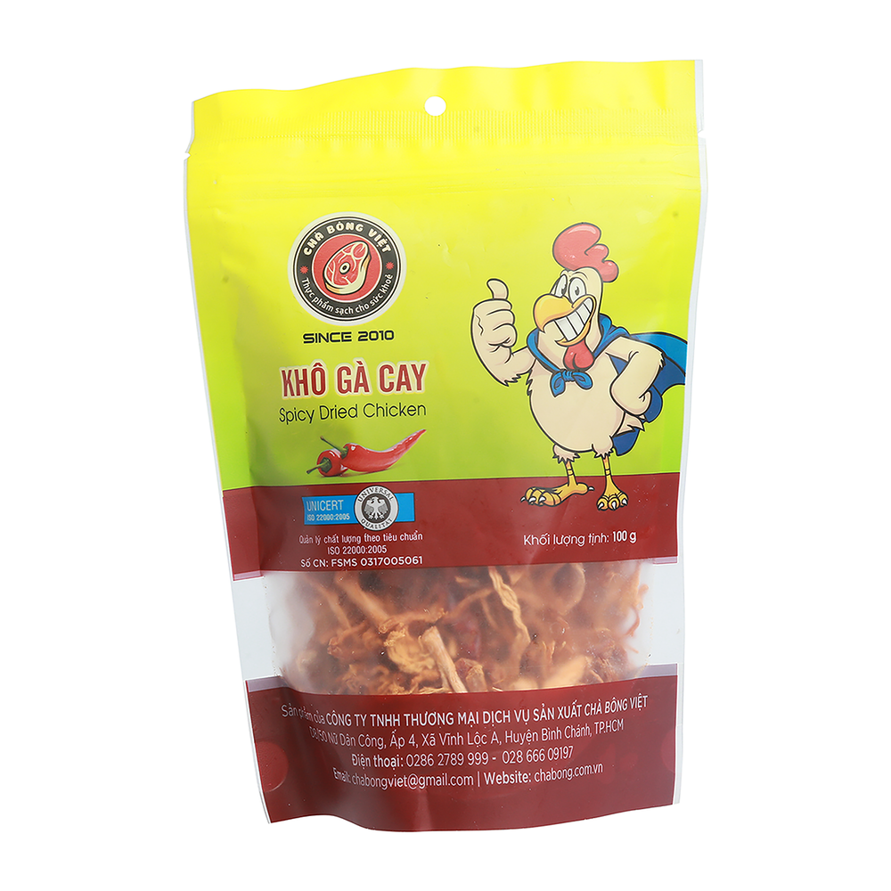 Khô Gà Cay Chà Bông Việt 100G